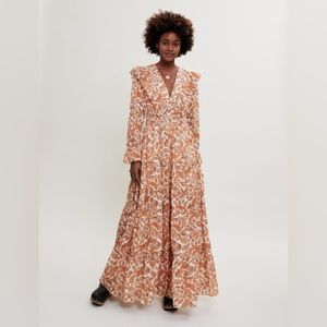 Maje paisley floral maxi dress